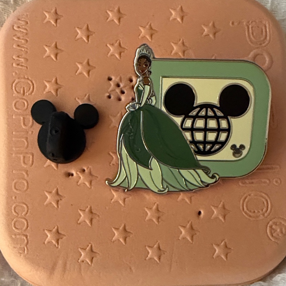 Disney Princess Tiana Pin with Mickey Icon